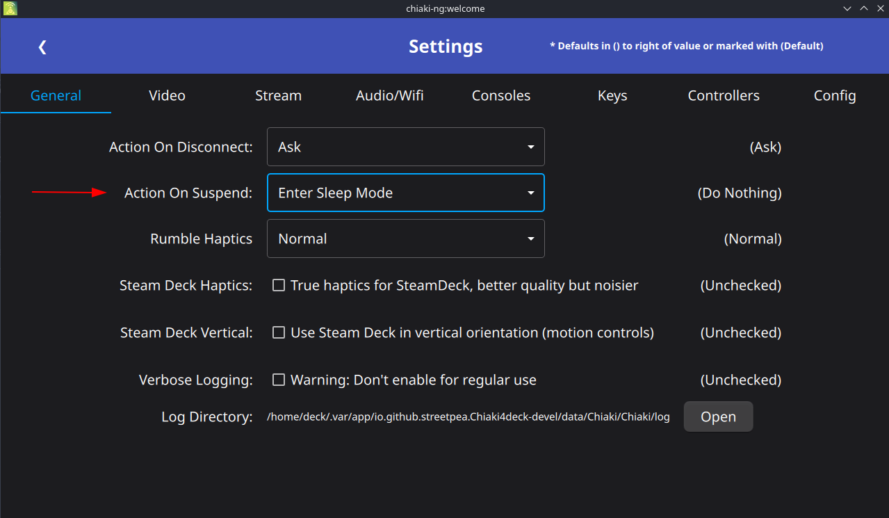 General Settings